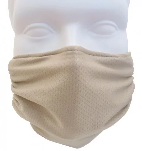 Honeycomb Beige Mask | Reusable 2-Zone Comfort Lined Mask